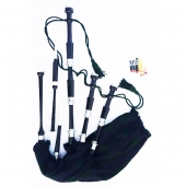 Rosewood Highland Full Size Bagpipe Set ( Black Color )